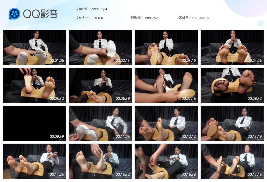 G.jpg 带领带的女生挠脚心 - N991  第1张